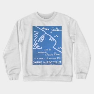 Jean Cocteau Exhibition Poster Crewneck Sweatshirt